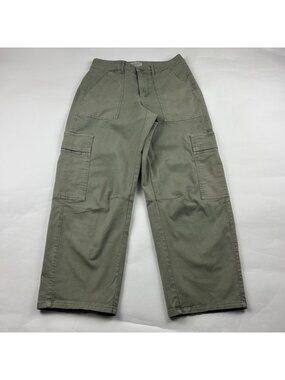 Universal Thread Sage Canvas Barrel Leg Cargo Pant 4